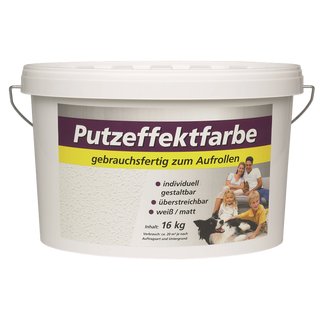 D&uuml;fa Putzeffektfarbe / Wei&szlig; / 16kg