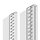 PVC Abschlussprofil mit Gewebe 6mm